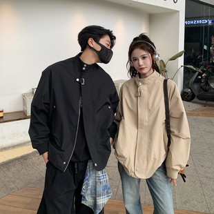 2025 new trendy brand American retro bomber jackets for men and women in autumn loose, trendy and versatile baseball uniform jackets