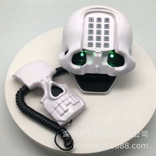 White Skull Telephone Halloween Telephone Ordinary Telephone Landline Telephone Ghost Telephone