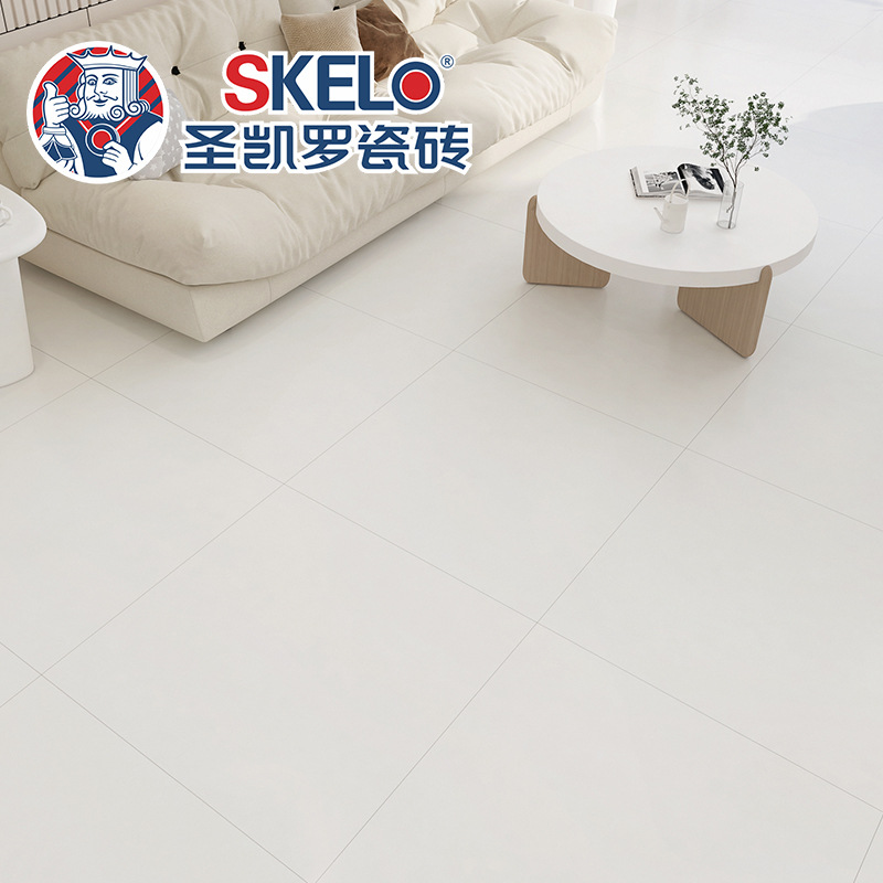 聖凱羅 素色天鵝絨柔光亮光瓷磚地磚800x800客廳防滑耐磨地板磚