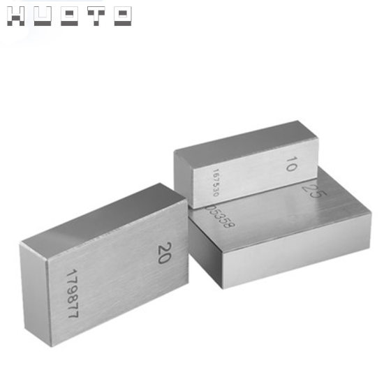 HUOTO Metric Precision Gauge Block Single Grade 1 Grade 0 Steel Standard Gauge Block Proofing Block Bulk Gauge Block Wholesale