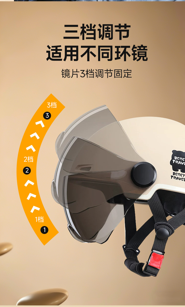 Men's and women's summer sun protection half-face helmets for electric bikes, manufacturer wholesale, new national standard 3C electric vehicle and motorcycle helmets