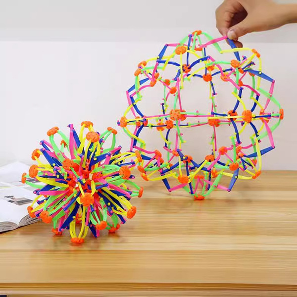 Children's magic telescopic golfers grabbing their feet and…