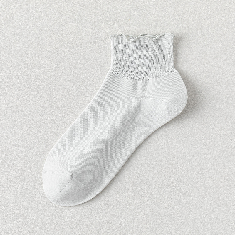 Calcetines de algodón de color sólido para damas verano hongo botón calcetines para mujeres sin hueso cabeza de embalaje independiente calcetines transpirables