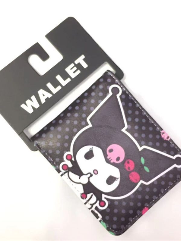 Coolomi PVC cremallera corta cartera Yugui perro melodía titular de la tarjeta clave caso monedero KT bolsa