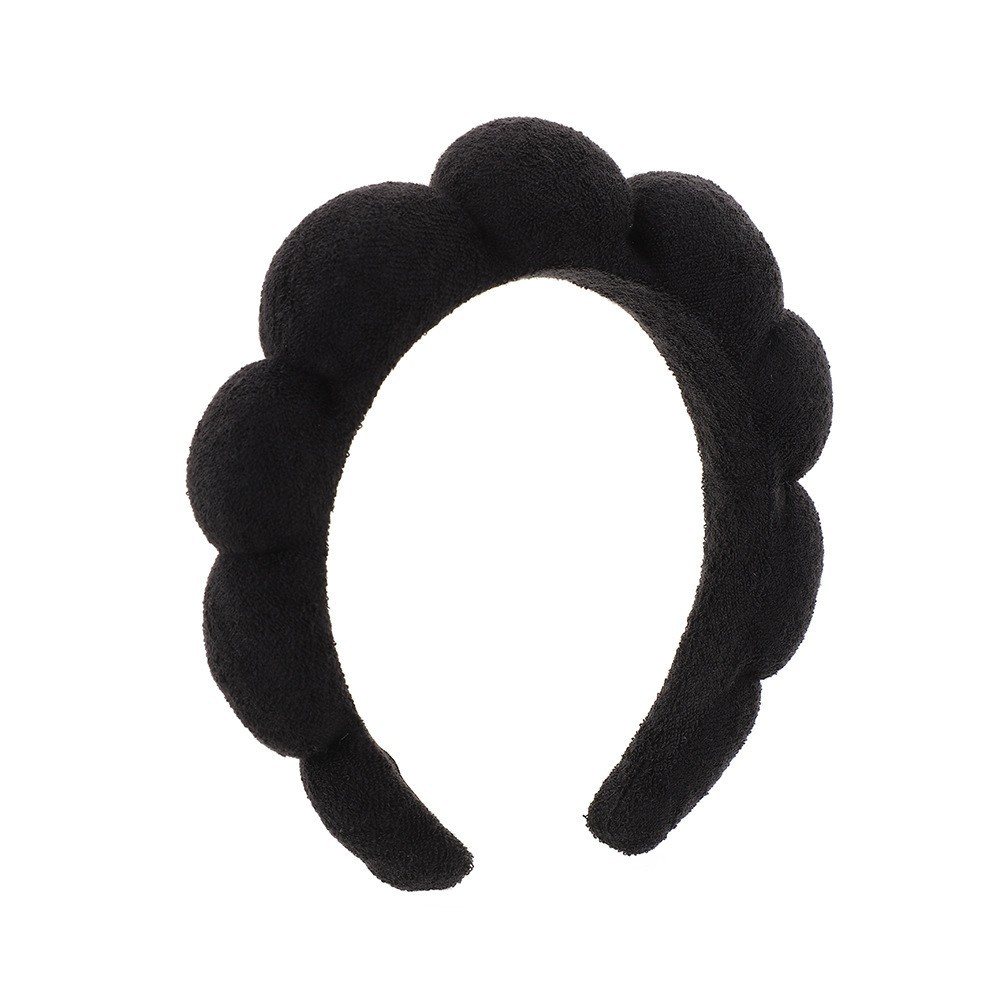 Diadema esponjosa de toalla estilo twist coreano para mujer, de alta gama, para elevar la coronilla, ideal para maquillaje, spa o lavado de cara. image 18