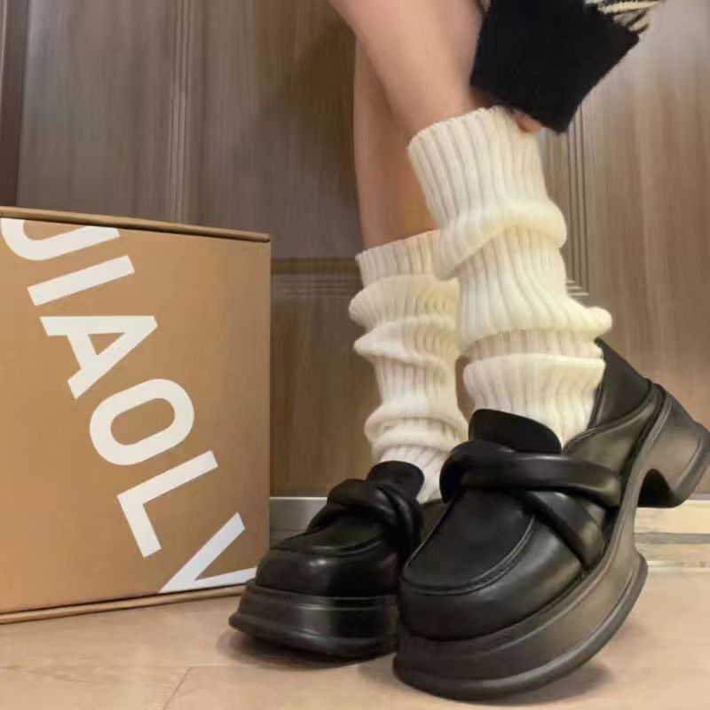 Lolita織糸スタッカ靴下カバー純色百合jk高筒靴下美脚修型痩せ防傷靴下脚カバー|undefined