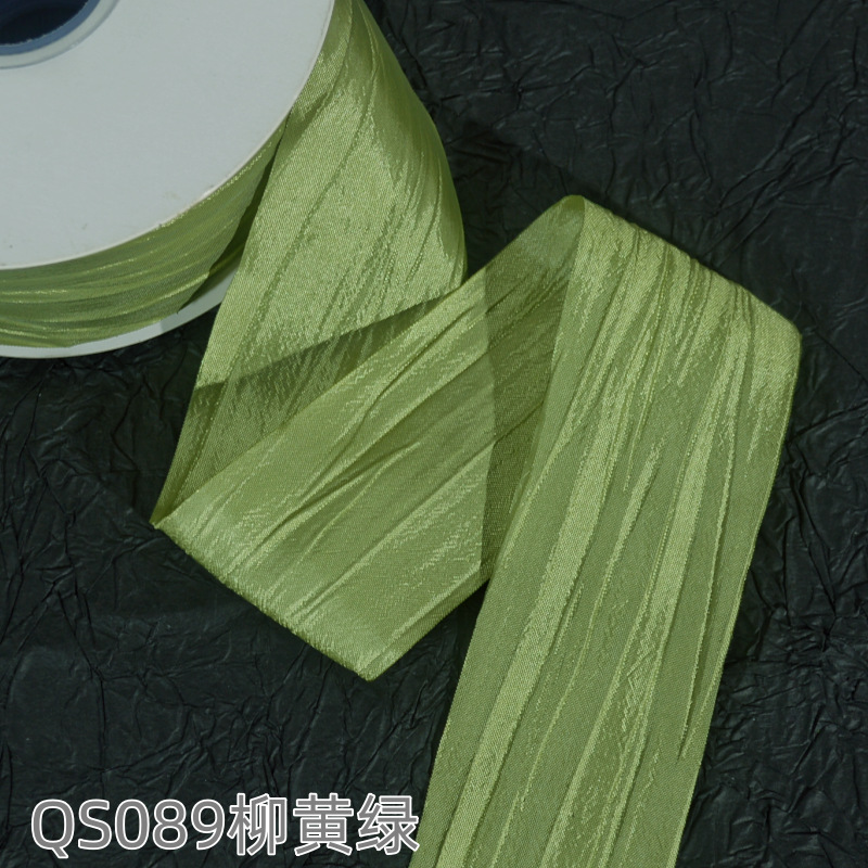 Impresión de la cinta arco regalo cuerda cinta plisada coreana accesorios de embalaje en stock al por mayor Corea del Sur cinta de poliéster