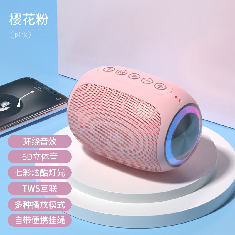 新型A66 bluetoothスピーカー家庭用小型音響大音量サブウーファーカードで屋外携帯スピーカーを再生|undefined