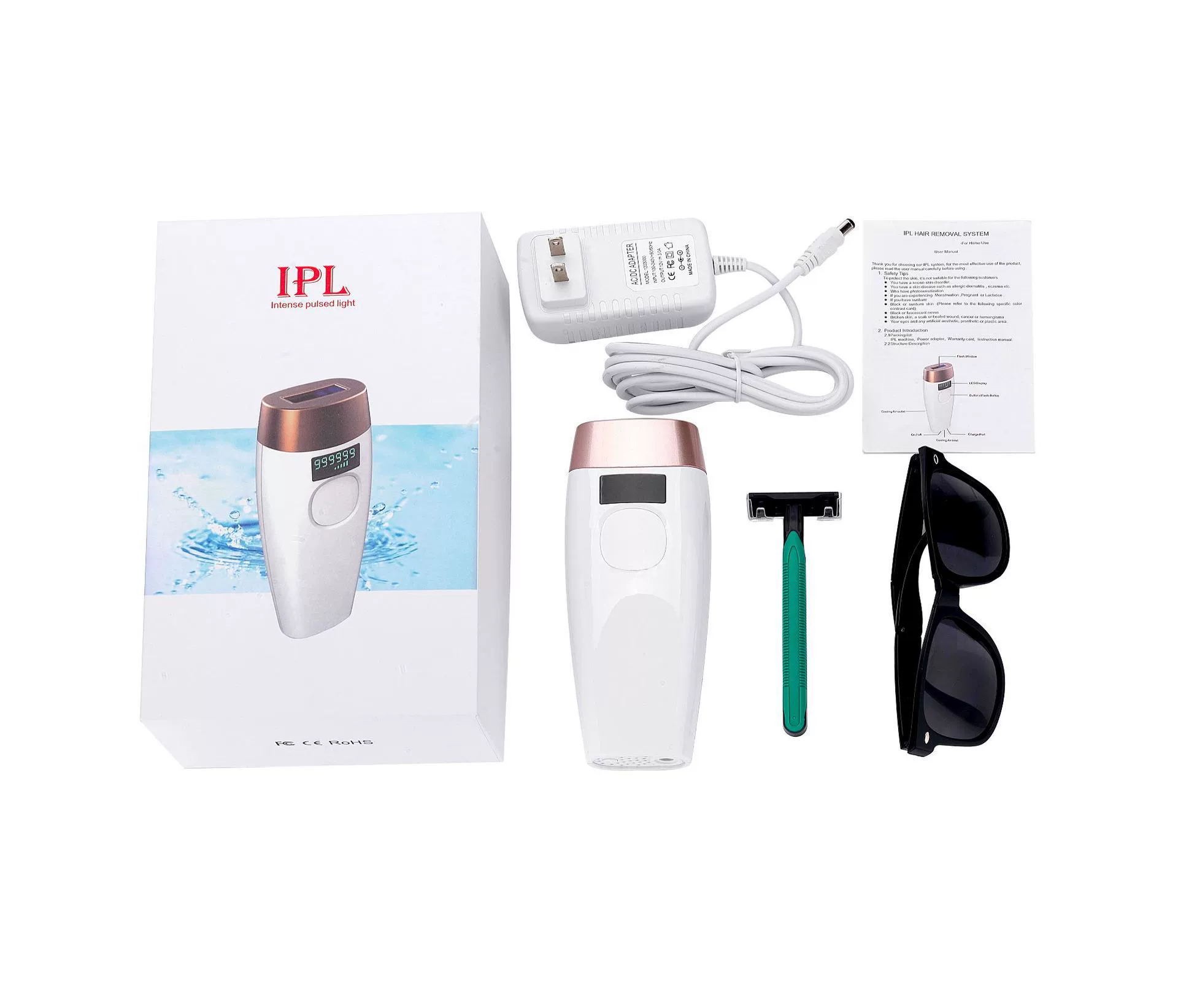 Handheld IPL Hair Removal Device Jdk-882, Full-Body, Skin Rejuvenation & Whitening
