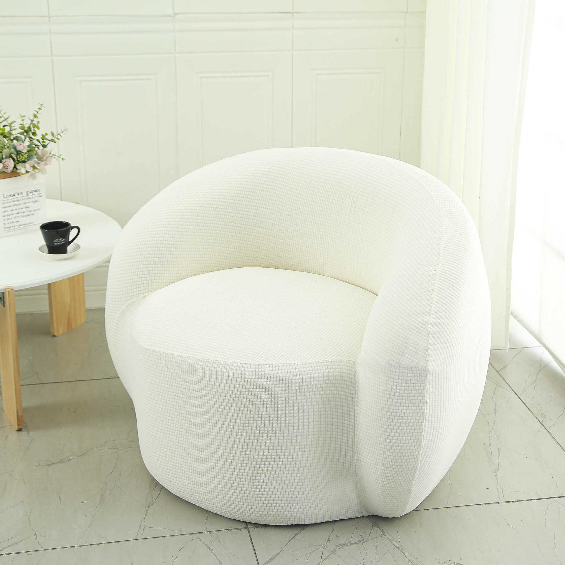 Cubierta de sofá y silla Cubierta de sofá de balcón de dormitorio individual de lana de cordero perezoso Cubierta de silla de sala de estar sencilla y cómoda