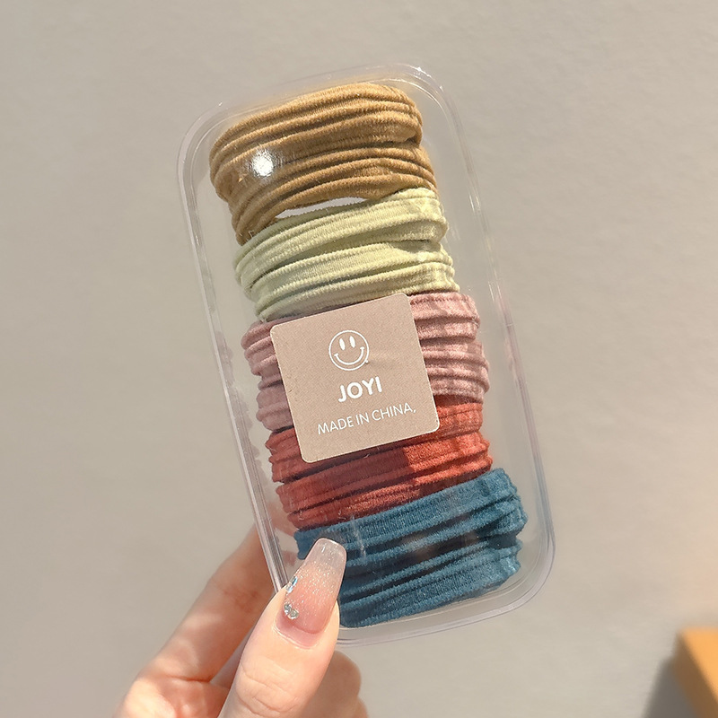 Caricatura encantadora anillo de pelo pulgar no daña el cabello de los niños correa de correa pequeña cuerda de cabello para niñas cuerda de cabello