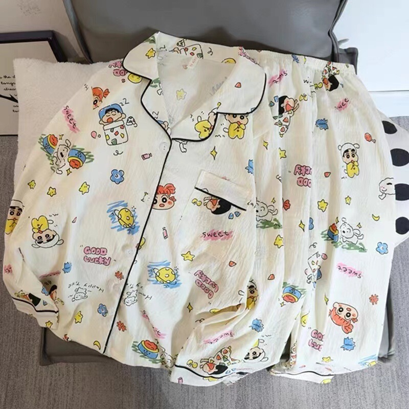 Cloud Cotton Pajamas for Women in Spring and Autum Long-Sleeved Pants for Students, Cute, Soft and Good-Looking, Can Be Worn Outside Home Clothes Set Cloud Cotton Pajamas for Women in Spring and Autum Long-Sleeved Pants for Students, Cute, Soft and Good-Looking, Can Be Worn Outside Home Clothes Set