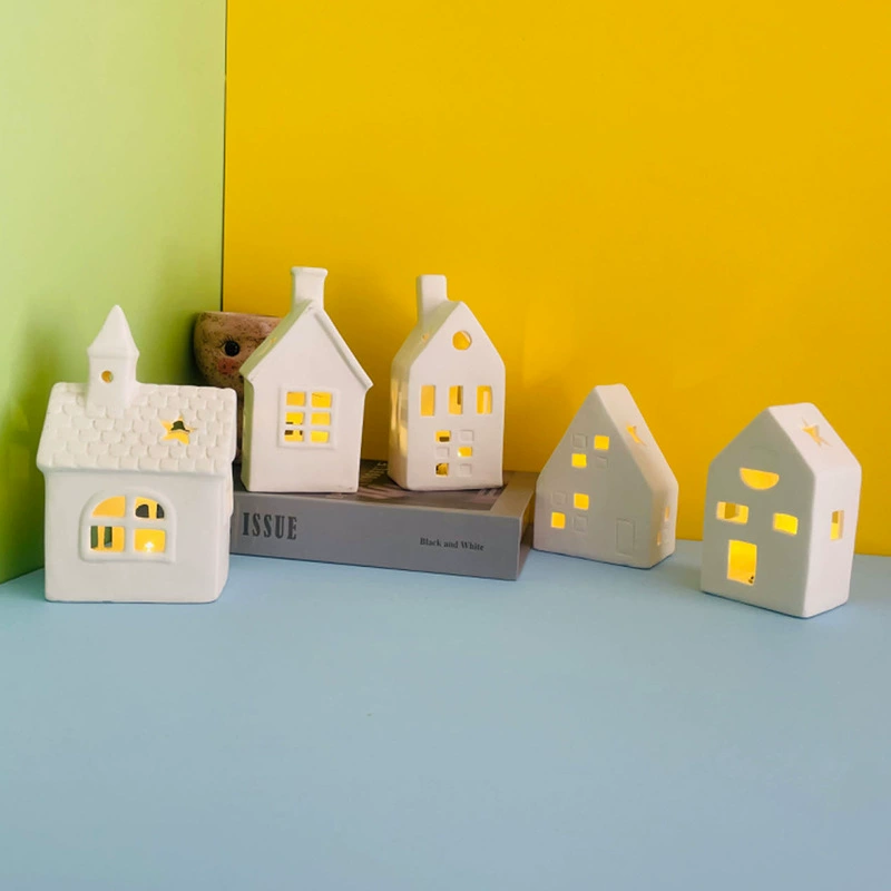 Трансграничный современный минималистский керамический дом Украшение подсвечника креативное украшение для рабочего стола в скандинавском стиле ремесла