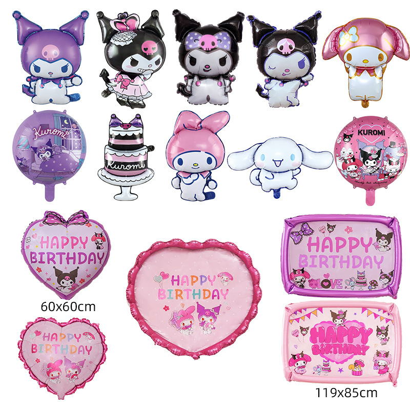 melody clow m aluminum balloon girl children cartoon birthday party decoration scene layout supplies wholesale