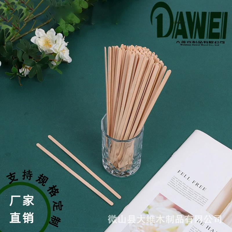 Заводские продажи 110/140/178/190 мм голая и отдельная независимая бумажная упаковка деревянный стержень для перемешивания кофе