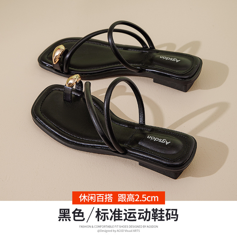 Antiguo león climbing sandalinas para mujeres 2026 nuevo verano plano con falda romana sandalinas de playa