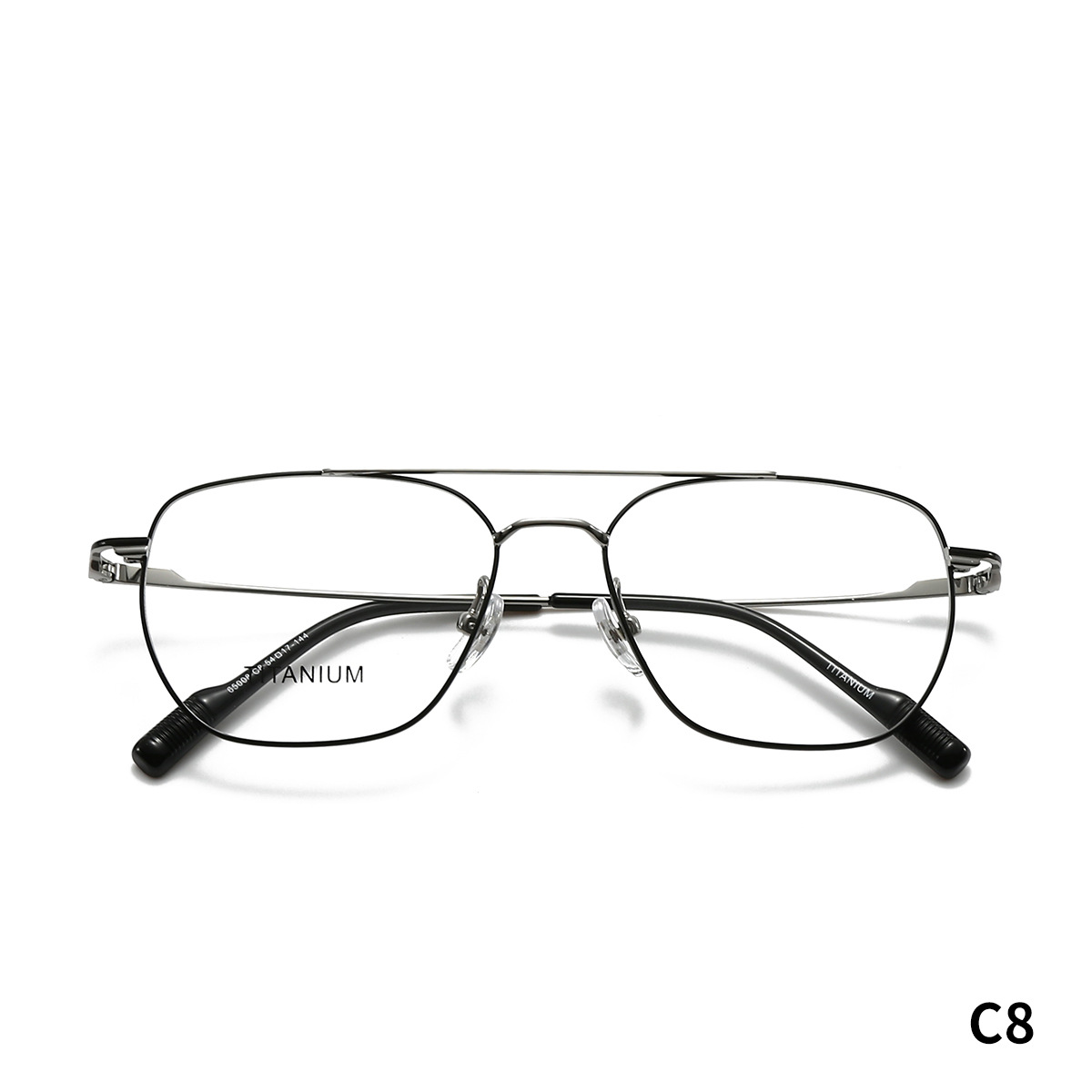STUDIOMUKU gafas de madera cool aire abierto cuadrado marco de gafas de doble haz cómodos marco de gafas de negocios ultraligero