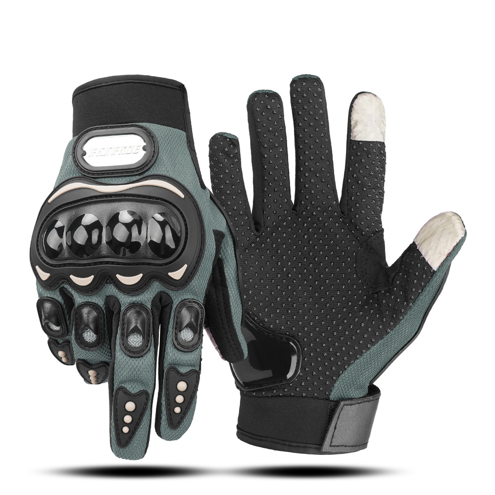 Guantes de motocicleta con certificación CE, guantes de conducción para las cuatro estaciones, con pantalla táctil, antideslizantes, anticaída, guantes tácticos de dedo completo.
