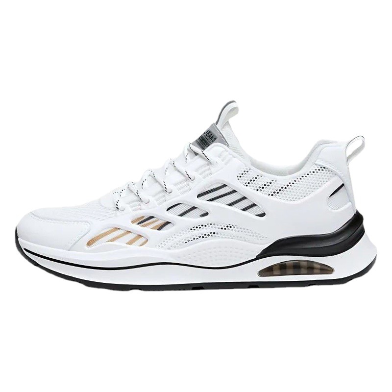 2024 primavera juventud nueva tendencia zapatos de hombre estilo coreano transpirable todo-fósforo pequeños zapatos blancos para correr zapatos deportivos casuales para estudiantes