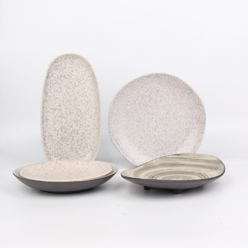 Creative Simple Style Ceramic Plate Hotel Western Plate Steak Plate Spaghetti Plate Cold Plate Salah Plate