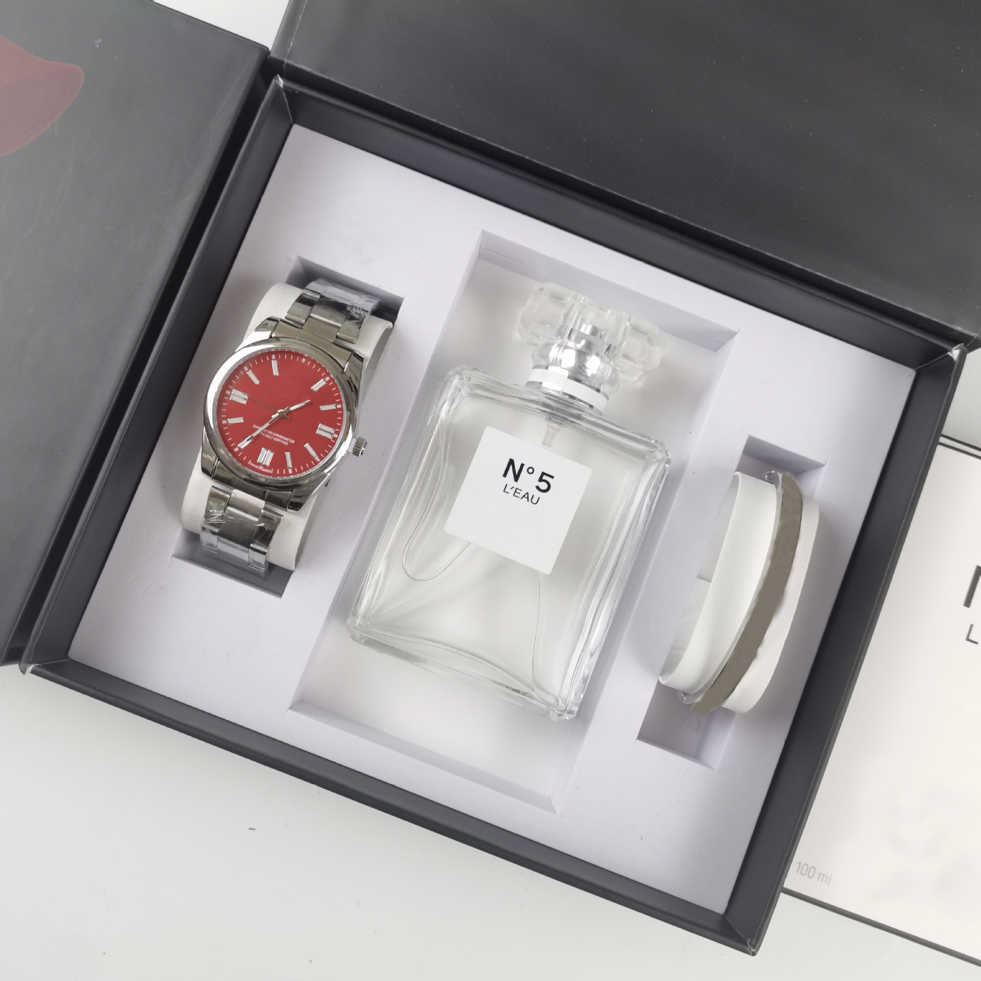 Watch Perfume Set, Fruit Couple Watch, Men's and Women's Steel Strip Quartz Watch, Cross-border Special Supply