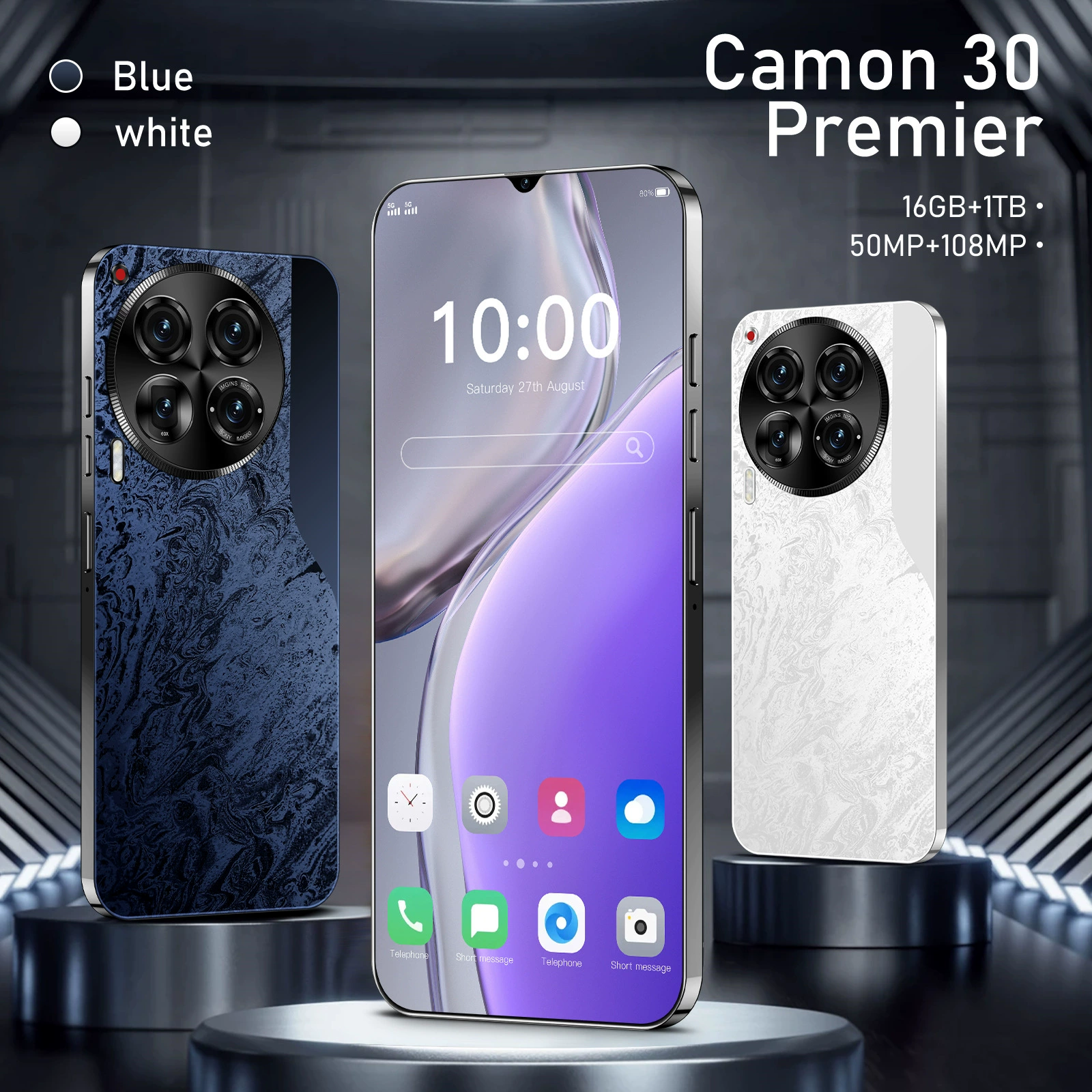 Новый кросс-брендовый мобильный телефон Camon30 Global 16+1T Android с большим экраном можно отправить от имени других (горячий модель)