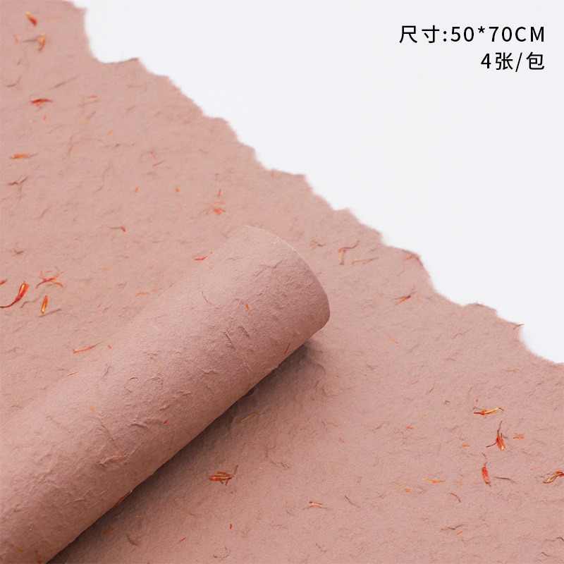 Nuevo papel de pétalo desmenuzado, papel de estilo, papel de embalaje de ramo, papel de embalaje de flores de alta calidad, papel Dongba, papel floral, lote