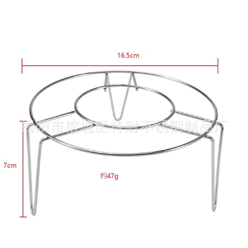 Rejilla de vapor universal engrosada de acero inoxidable para cocinar verduras al vapor, rejilla de vapor para ollas arroceras de patas altas y ollas a presión, rejilla de vapor del fabricante.