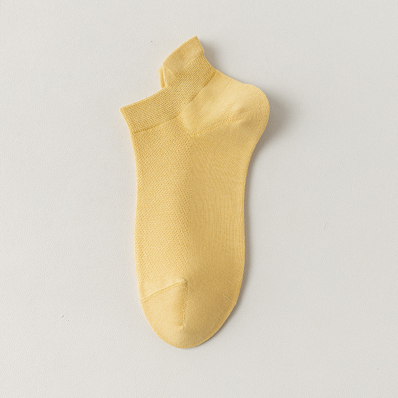 Calcetines, calcetines de algodón, calcetines de barco de mujer, calcetines de algodón de malla delgada de verano, calcetines de mujer sin hueso.