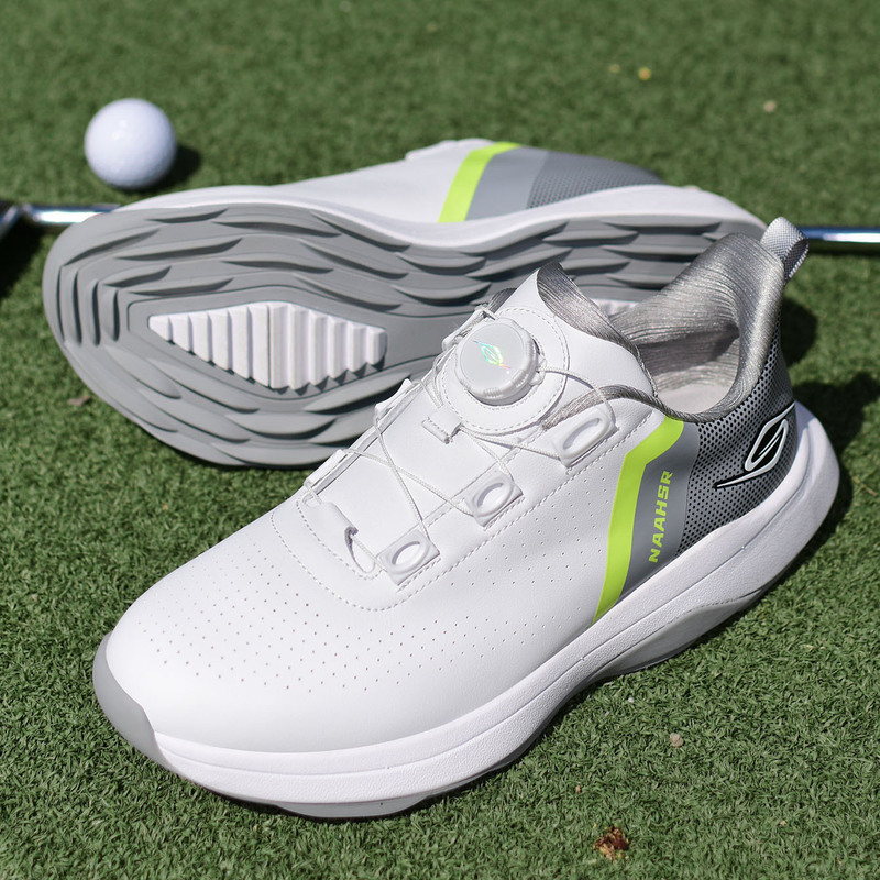 Men's High-Quality Professional Golf Shoes, Genuine Leather, Wide Toe, Wide Last, Non-Constricting, Sports Casual Shoes, Breathable and Resilient