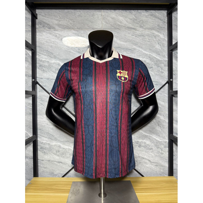 2526 プレーヤーズエディション 半袖サッカーユニフォーム 125周年記念 ジョイント バルセロナ レアルマドリード ACクラブ プレーヤージャージ|undefined