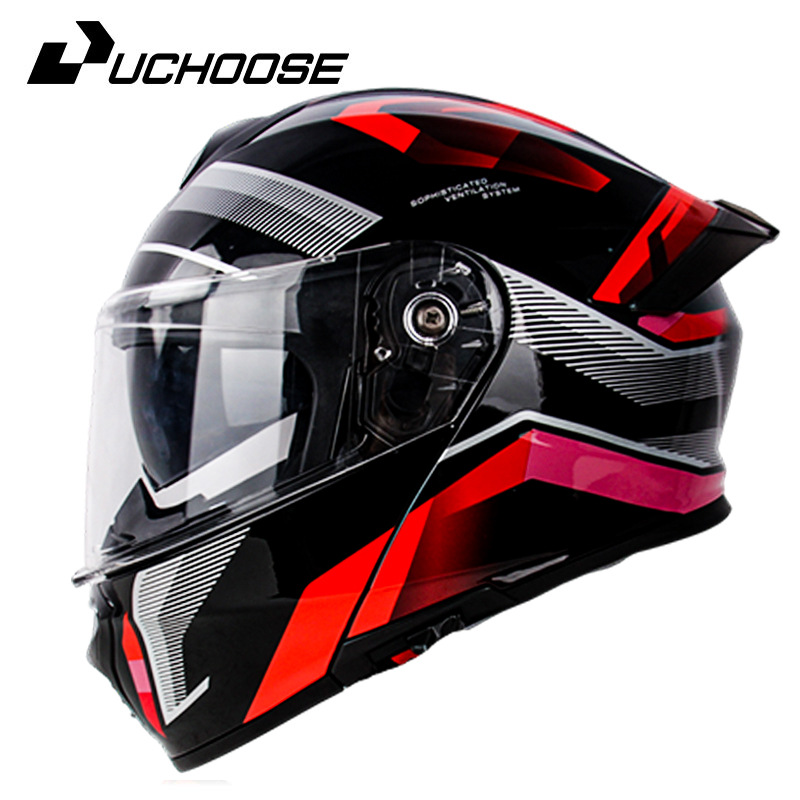 Casco de motocicleta, casco abatible, universal para todas las estaciones, cierre abatible, auriculares Bluetooth, equipo de conducción, casco de seguridad estilo americano