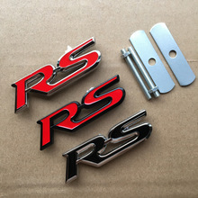 汽车中网改装装饰标 3D立体RS中网标改装运动标金属车标