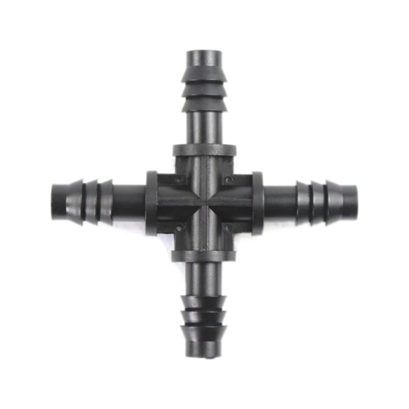 812 conector de riego por goteo de micro-spray de jardinería de balcón capilar 8 / 12 conector de tubo capilar 9 / 12 cuadrangular