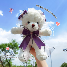 網紅可愛萌白色小熊玩偶韓版布娃娃泰迪熊毛絨公仔女朋友閨蜜禮物