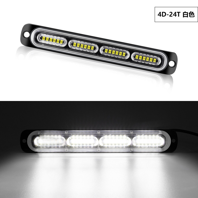 12 - 24V parpadeo de luz de advertencia lateral, luz trasera de motocicleta, luz lateral de automóvil, camión