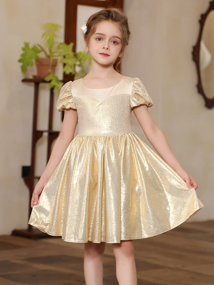 Vestido de niña, vestido de princesa de estilo occidental, niña, cumpleaños, niña, niña, niña de las flores, anfitrión de la boda, vestido de interpretación de piano, vestido