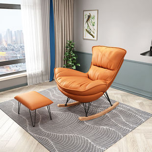 Scandinavian Balcony Leisure Chair Home Rocking Chair Lobster Chair Living Room Nap Bean Bag Chair Technology Cloth Popular Chair