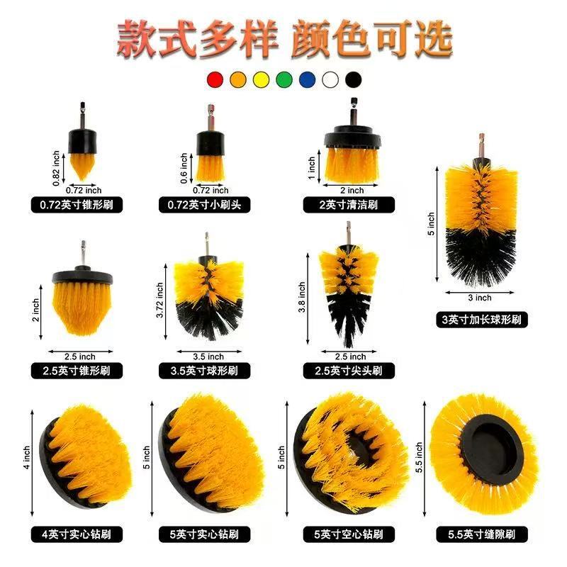 Factory Direct Sales Amazon Flat Electric Drill Floor Gap Brush Electric Drill Brush Single Product Set Cleaning Brush Kitchen