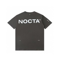 2025夏に海外で爆発したNKフック連名noc男性半袖小フックプリント文字カジュアルtシャツ