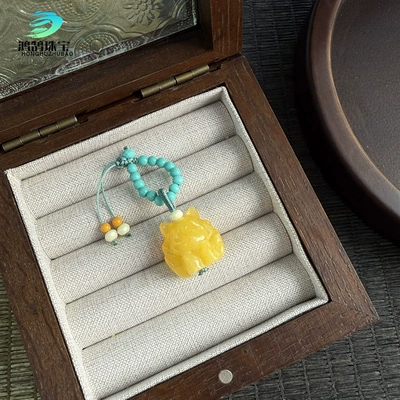 Zərgərlik ara hissələri DIY Accessories, Beaded - magnesite-beeswax-color-nine-tailed-fox