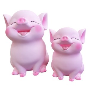 Cartoon Cute Pink Piggy Bank, Cute Children's Desktop Ornaments, Large Capacity, Removable Piggy Bank