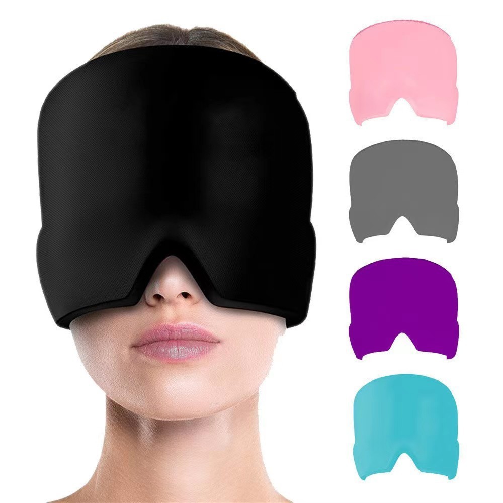 Migraine Relief Hat Ice Pack, Hot and Cold Compress Ice Pack, Gel Eye Mask, Migraine Physiotherapy Cap
