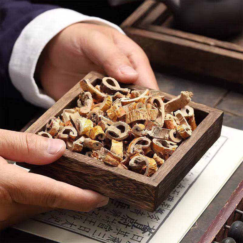 Sang Bai Pi Mulberry Root Bark 500g Dried Chinese Herbal Slices for Decoction and Tea quality and texture