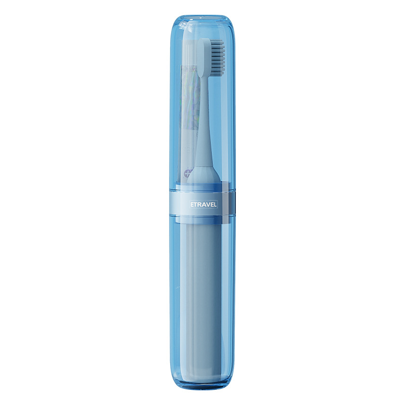 Mini viaje Cepillo de dientes eléctrico Caja de almacenamiento Taza de enjuague Tanque de dientes Taza de lavado Juego de dientes portátil Taza de cepillo