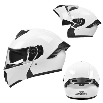 Motorcycle Safety Supplies — Electric Motorcycle Helmet Men's and - white-3c-certification-class-a-hd-mirror-m-suitable-for-head-circumference-57-58