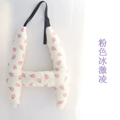 Sleeping Pillow Pillow Dual-use: Headrest - pink-ice-cream-high-70-width-55cm