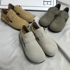 TEEMAZZI全包勃肯鞋况三喜真皮软木底内增高单鞋男女同款休闲百搭