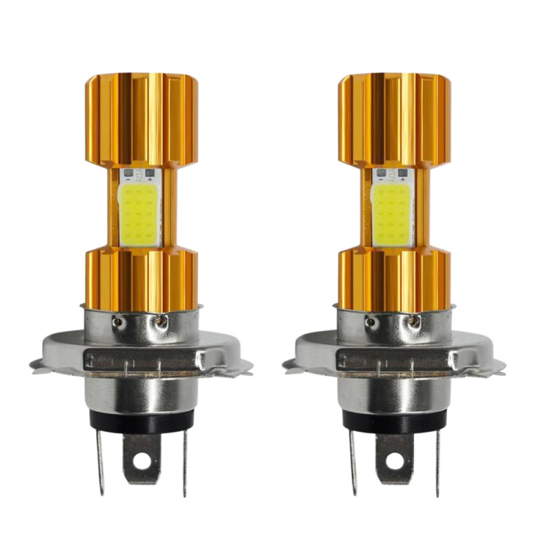 5W motocicleta LED H6 tres lados luz COB delantero BA20D LED niebla