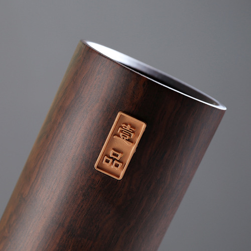Full page black sandalwood tea ceremony six gentlemen solid wood log kung fu tea accessories tea fork tea spoon pot pen zero pen holder
